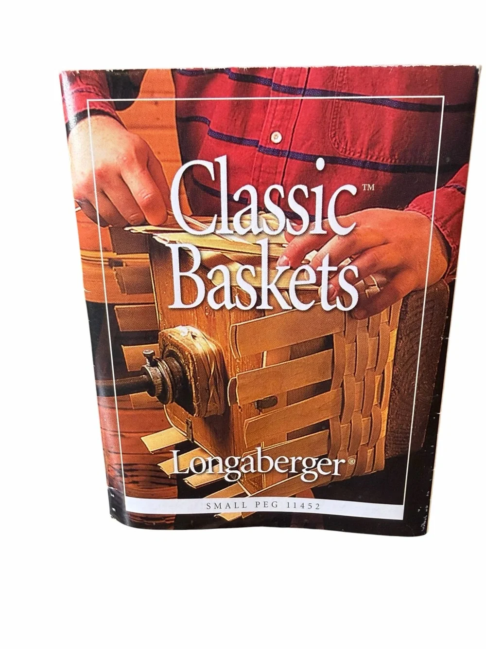 Longaberger Small Utensil Basket Caddy Wood Divider Handwoven USA